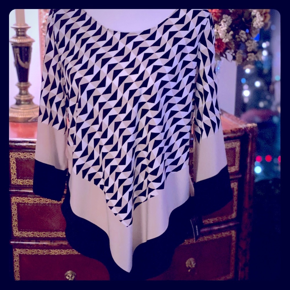 Alfani Handkerchief / Poncho Blouse